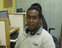 image of a pwc leaner sitting in the computer lab