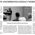News Article "New and Improved Literacy Website" from Perspectives Vanier August 2025
