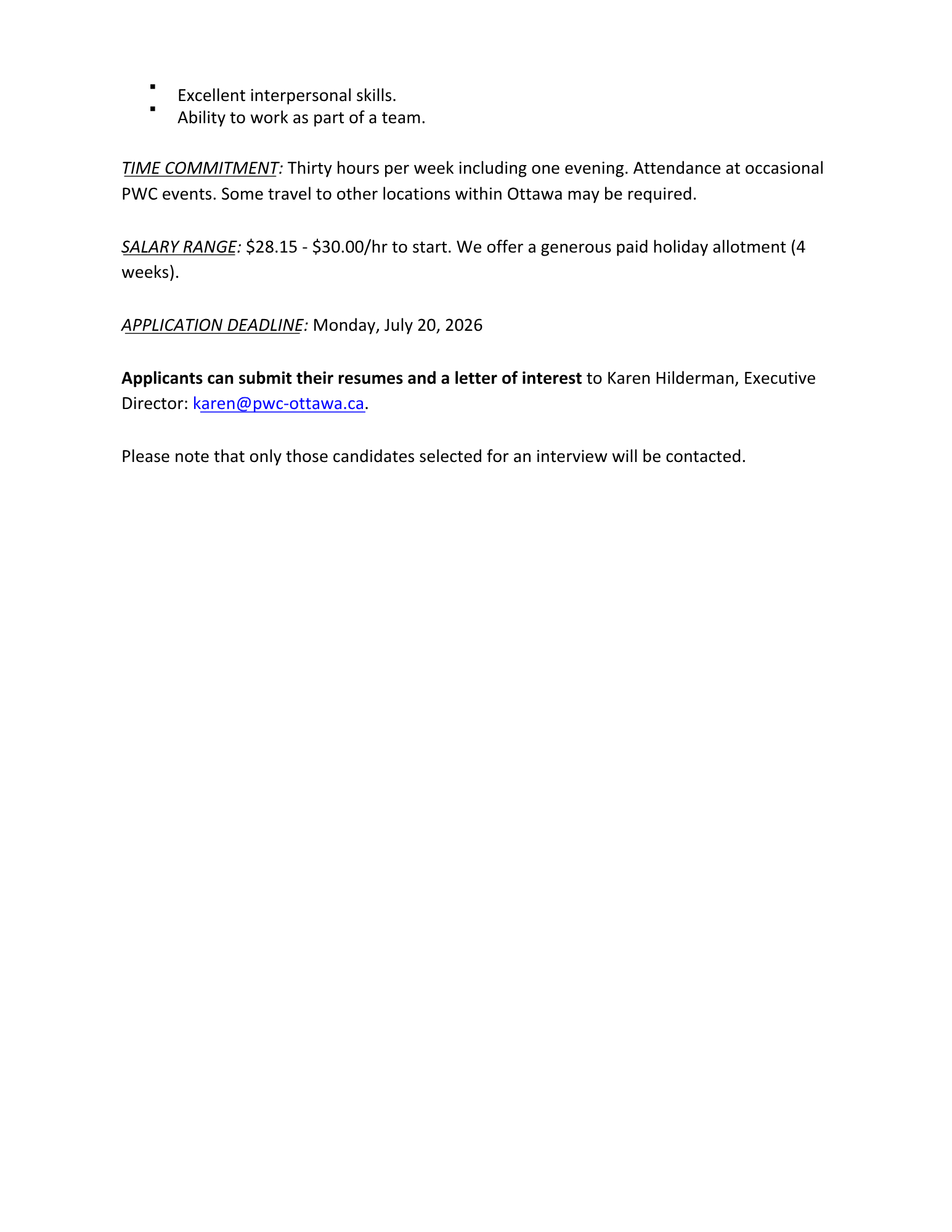 Adult Literacy Basic computer skills instructor job posting